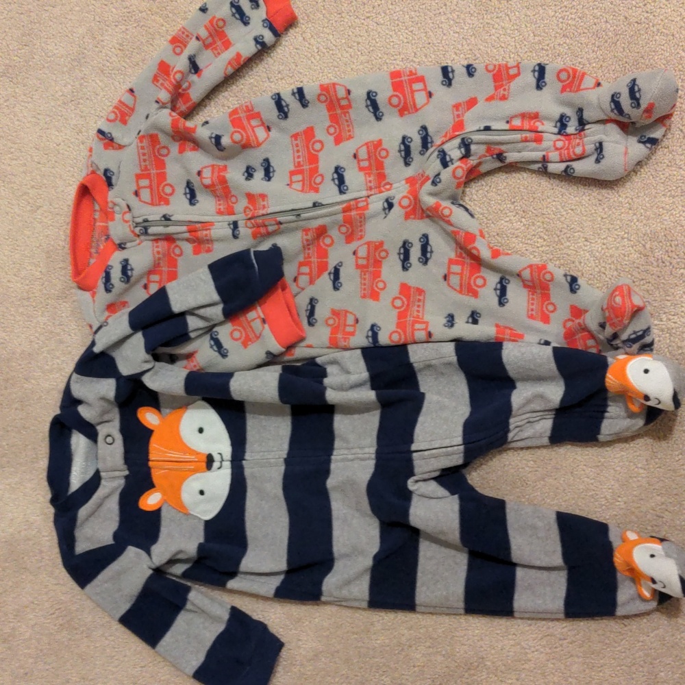 Footed pj onesies